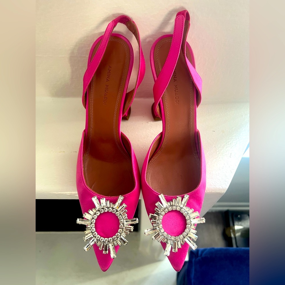 Amina Muabbi pink sunburst Begum pumps